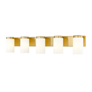 Z-Lite Burk 5-Light Vanity - 120V - Luxe Gold
