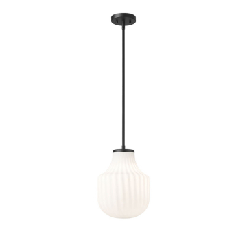 Z-Lite Newbury 10" 1-Light Pendant - 120V - Matte Black