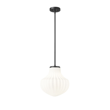 Z-Lite Newbury 13" 1-Light Pendant - 120V - Matte Black