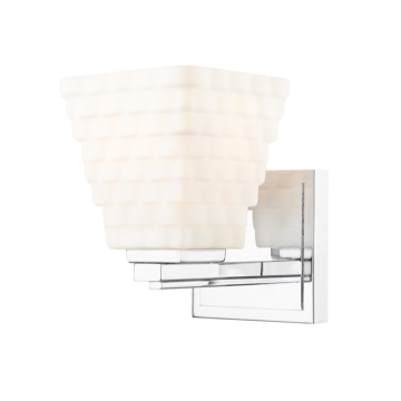 Z-Lite Annalise 1-Light Wall Sconce - 120V - Chrome / Matte Opal