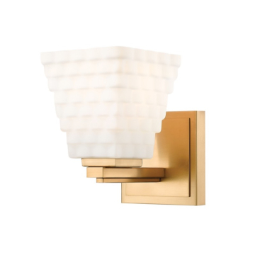 Z-Lite Annalise 1-Light Wall Sconce - 120V - Modern Gold / Matte Opal