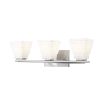 Z-Lite Annalise 24" 3-Light Vanity - 120V - Brushed Nickel / Matte Opal