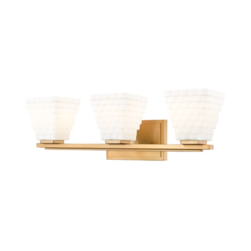 Z-Lite Annalise 24" 3-Light Vanity - 120V - Modern Gold / Matte Opal
