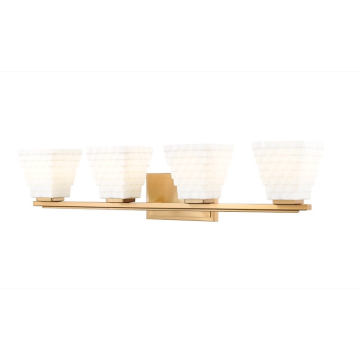 Z-Lite Annalise 32" 4-Light Vanity - 120V - Modern Gold / Matte Opal