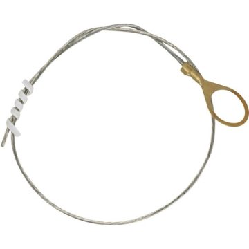 SATCO|NUVO 1/4 IP Round Ground Lug With 1 Foot 18/1 Tinned Copper Ground Wire