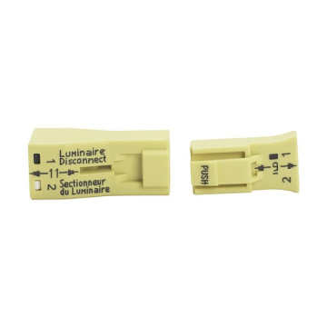 SATCO|NUVO Yellow (small) 2 Piece Snap Together Connector for Solid or Tinned Tip Wire