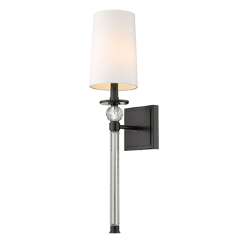 Z-Lite Mia 1-Light Wall Sconce - 120V - Matte Black