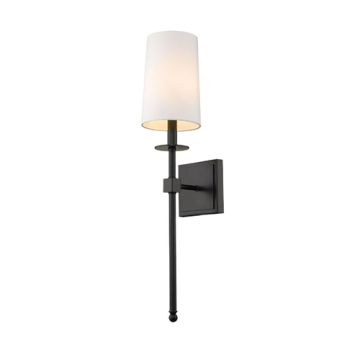 Z-Lite Camila 1-Light Wall Sconce - 120V - Matte Black