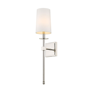 Z-Lite Camila 1-Light Wall Sconce - 120V - Polished Nickel