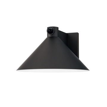 Maxim Lighting Conoid Large LED Outdoor Wall Sconce with Dusk-Dawn - 3000K - 120V - Black