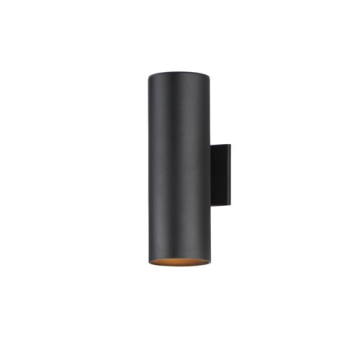 Maxim Lighting Outpost 2-Light 15" LED Outdoor Wall Sconce - 3000K - 120V - Black