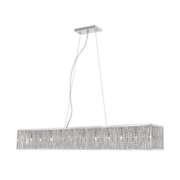 Z-Lite Terra 56" 11-Light Island Chandelier - 120V - Chrome