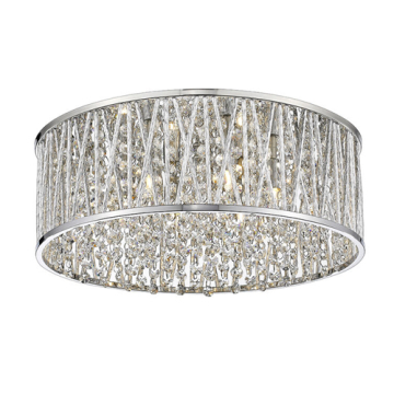 Z-Lite Terra 6-Light Flush Mount - 120V - Chrome