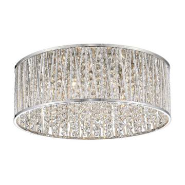 Z-Lite Terra 7-Light Flush Mount - 120V - Chrome