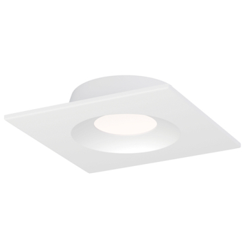 Maxim Lighting Crisp 4" LED Recessed J-Box Downlight - 3000K - Square - 120V - White