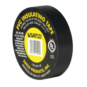 SATCO|NUVO PVC Electrical Tape - 3/4" x 60 Foot - Black