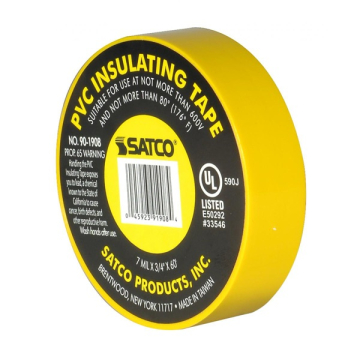 SATCO|NUVO PVC Electrical Tape - 3/4" x 60 Foot - Yellow