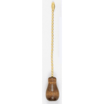 SATCO|NUVO Walnut Tassel - Finished Wood - 1-1/4" Length - With Beaded Chain