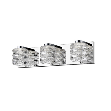 Z-Lite Dawson 3-Light LED Vanity - 3000K - 120V - Chrome 