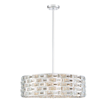 Z-Lite Aludra 24" 7-Light Chandelier - 120V - Chrome