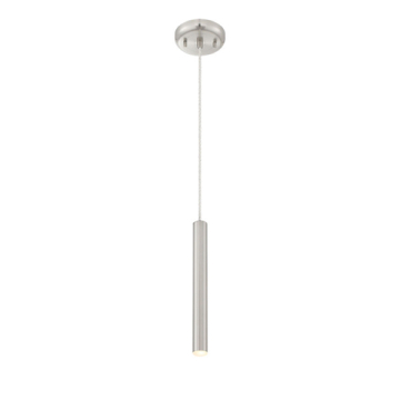 Z-Lite Forest 12" 1-Light LED Pendant - 3000K - 120V - Brushed Nickel