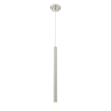 Z-Lite Forest 24" 1-Light LED Pendant - 3000K - 120V - Brushed Nickel