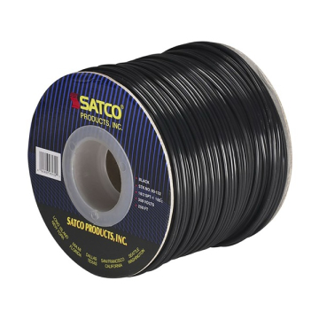 SATCO|NUVO Lamp And Lighting Bulk Wire - 18/2 SPT-1 105C - 250FT Reel - Black
