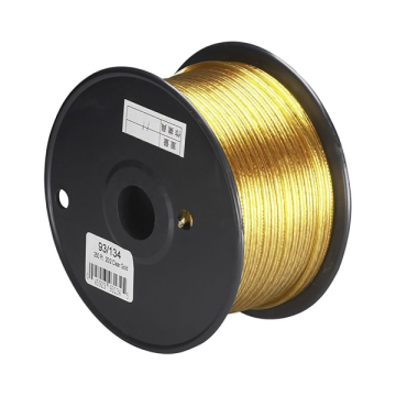 SATCO|NUVO Lamp And Lighting Bulk Wire - 20/2 SPT-1 105C Wire - 250FT Reel - Clear Gold