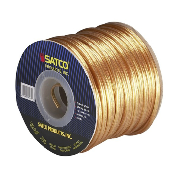 SATCO|NUVO Lamp And Lighting Bulk Wire - 18/2 SPT-1 105C - 250FT Reel - Clear Gold