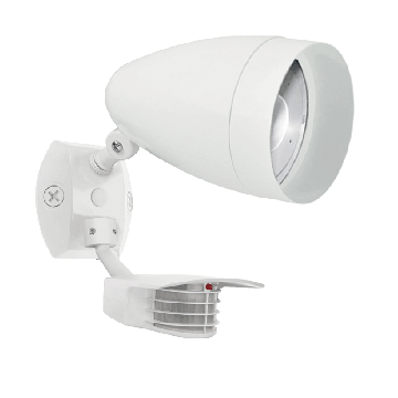 RAB HBLED Flood Light with STEALTH Sensor - 200º Detection - 13W - 5000K - 120V - White