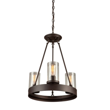 Artcraft Menlo Park 3-Light Chandelier - 120V - Oil Rubbed Bronze