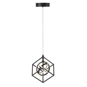 Artcraft Tulip LED Pendant - 15W - 3000K - 120V - Matte Black