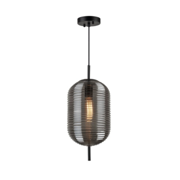 Artcraft Vita 1-Light Pendant - 120V - Black