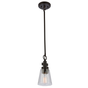 Artcraft Clarence 1-Light Pendant - 120V - Oil Rubbed Bronze