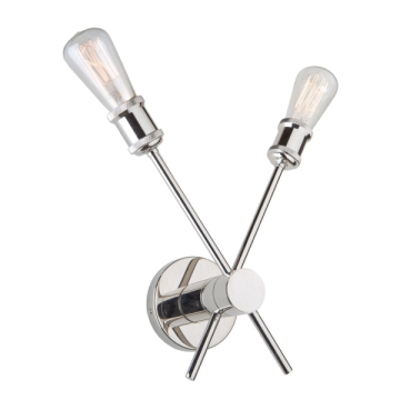 Artcraft Tribeca 2-Light Wall Sconce - 120V - Polished Nickel 