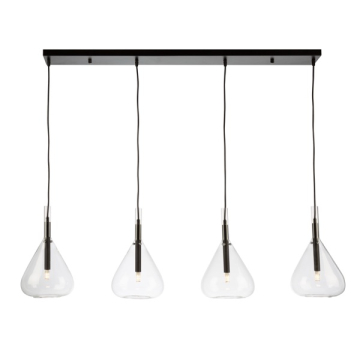 Artcraft Conic 4-Light Island Light - 120V - Black
