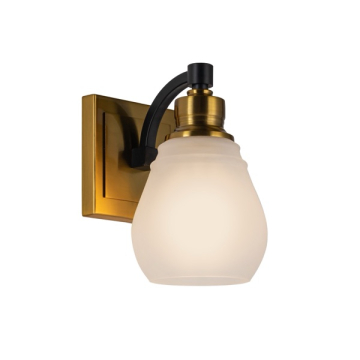 Artcraft Nelson 1-Light Vanity Sconce - 120V - Brass / Black