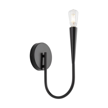 Artcraft Bronte 1-Light Wall Sconce - 120V - Black