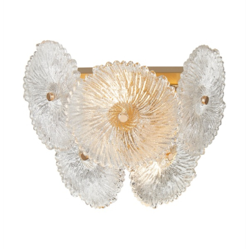 Artcraft Bloom 2-Light Wall Sconce - 120V - Brass