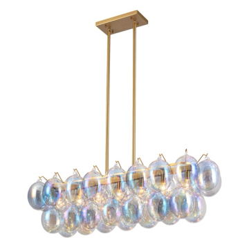 Artcraft Globo 8-Light Island Light - 120V - Brass