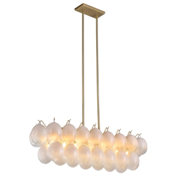Artcraft Globo 8-Light Island Light - 120V - Brass