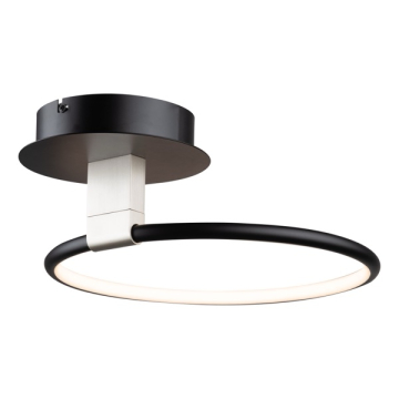 Artcraft Halo LED Semi-Flush Mount - 11W - 3000K - 120V - Black