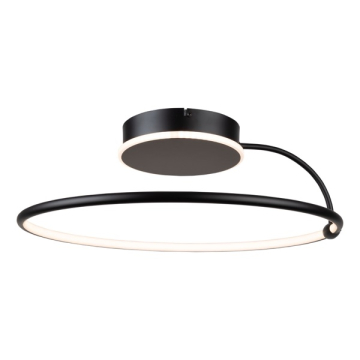 Artcraft Halo LED Semi-Flush Mount - 25W - 3000K - 120V - Black