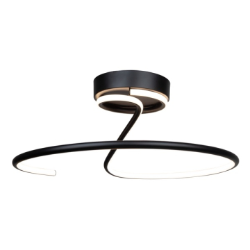 Artcraft Halo LED Semi-Flush Mount - 25W - 3000K - 120V - Black