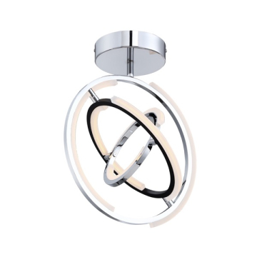 Artcraft Trilogy LED Semi-Flush Mount - 40W - 3000K - 120V - Polished Nickel