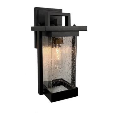 Artcraft Port Charlotte Collection 1-Light Outdoor Wall Light - 120V - Matte Black