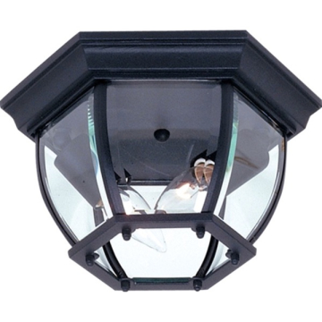 Artcraft Classico 2-Light Outdoor Flush Mount - 120V - Black