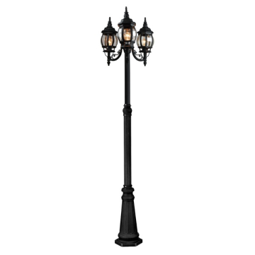 Artcraft Classico 3-Light Outdoor Post Light - 120V - Black