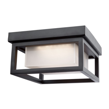 Artcraft Overbrook LED Outdoor Flush Mount - 12W - 3000K - 120V - Black