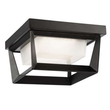 Artcraft Waterbury LED Outdoor Flush Mount - 12W - 3000K - 120V - Black